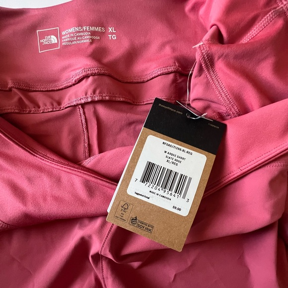 North Face Women’s Arque 3” Short Slate Rose XL NEW - Picture 7 of 8